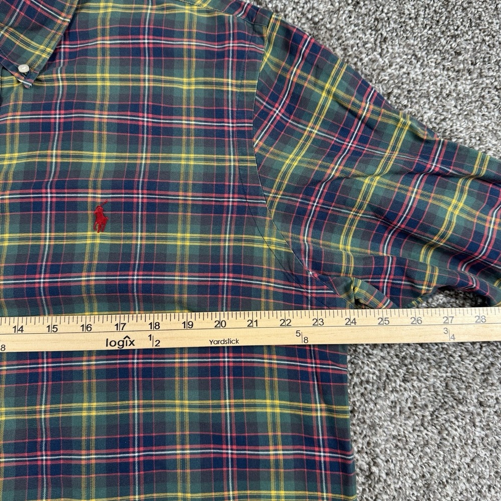 Ralph‎ Lauren Men's XL Custom Multicolor Plaid Long Sleeve Button Front Shirt - Picture 6 of 8